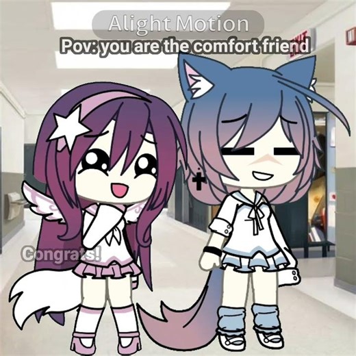 pov: you're the comfort friend 🫂 #frazer #gacha #gachalife // ft - my bff ‪@Coquette._.Ashley-123‬