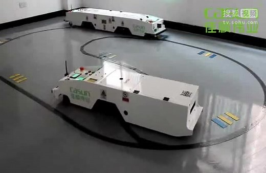 agv小车的工作原理|自动化搬运车|两台AGV交通管制