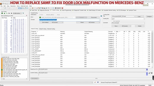 HOW TO REPLACE SAMF TO FIX DOOR LOCK MALFUNCTION ON MERCEDES-BENZ #mercedesbenz #DTSMonaco #samf #doorlock #central_locking #module_replacement #ecudiagnostics #automotivediagnostics #autoexplain #professionaltechnician | Auto Explain-Explains Everything About Automotive