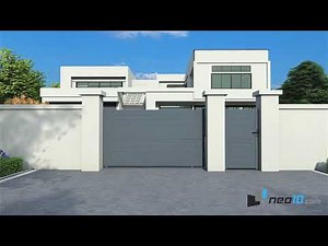 PORTAIL ALUMINIUM COULISSANT SM14 gris anthracite RAL 7016 🏡