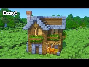 Minecraft: How To Build a Small Survival House | Small Survival House Tutorial