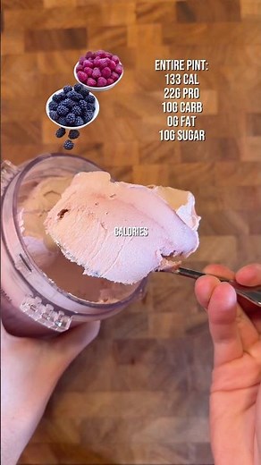 Black Raspberry Protein Ice Cream 🍨😋