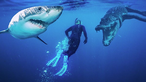 How close you can get to sharks and alligators without realizing it