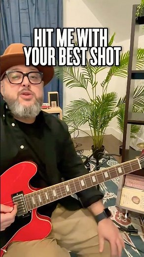 Learn how to play the song "Hit Me With Your Best Shot"