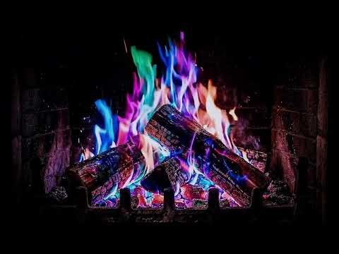 Cozy Fireplace 4K 🔥 Crackling Fire Sounds & Burning Logs for Deep Relaxation and Sleep