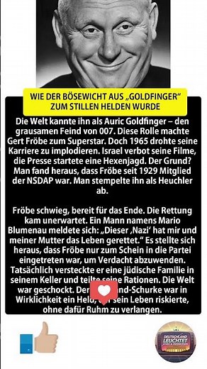 GERT FRÖBE: WIE DER BÖSEWICHT AUS „GOLDFINGER“ ZUM STILLEN HELDEN WURDE