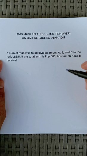 4.3K views · 83 reactions | 2025 CSE Numerical/Word Problem Review 403 . . . . . . . . . . . . . . . #mathematician #calculus #algebra #mathproblems #engineering #mathisfun #mathematicians #GCSE #math #maths #mathematics #mathreview #mathtricks #mathtrick #mathstricks #mathtutorials #basicmath #fbreels #mathhack #mathtutorial #MathEducation #CSE #mathtutor #mathshorts #mathematical #mathtutoring #mathstudent #mathstudents #mathsteacher #MathChallenge | Dennis E. Albiso | Facebook