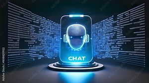 System Artificial intelligence Chat Bot AI , Technology smart robot Ai application software