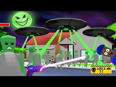 100 Aliens Attacked on Jack in Dude Theft Wars