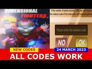 *NEW CODES* [🎮Xbox] Dimensional Fighters ROBLOX | ALL CODES | March 24, 2023