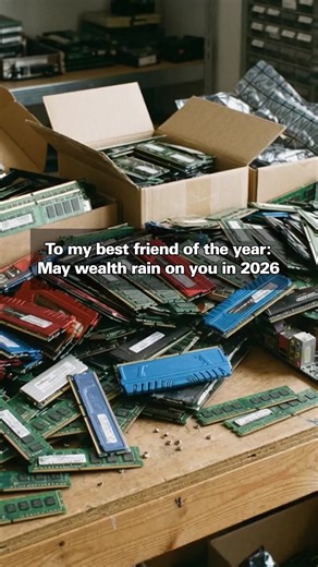 The best New Year wish for a supportive friend.🤗 Send it to whoever deserves a shower of fortune in 2026! Thinking of building a PC during these memory-shortage tough times? Check out our blog for tips and advice: [link in bio]