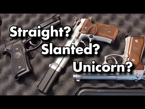 Beretta 92FS Frame Styles - Straight? Slanted? Unicorn? (Skippable Chapters)