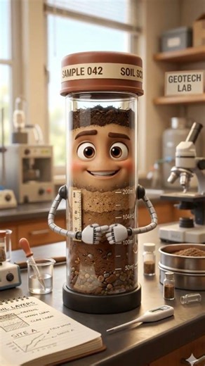 Soil sample collected for laboratory testing and classification #civilengineering #soiltesting #soil