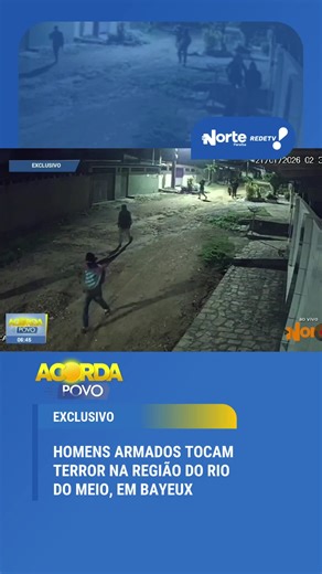 TV Norte Paraíba on Instagram: "Moradores da região do Rio do Meio, em Bayeux, viveram momentos de pânico com uma ação criminosa ousada. Um grupo de homens fortemente armados invadiu a localidade, efetuando disparos e espalhando o terror pelas ruas. De acordo com as informações iniciais, os criminosos teriam como alvo uma residência específica, onde buscavam um desafeto. No entanto, o alvo não foi localizado no imóvel. 🎥 Assista à reportagem completa no nosso YouTube: TV Norte Paraíba #T