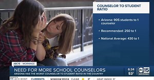 Need for more school counselors in Arizona