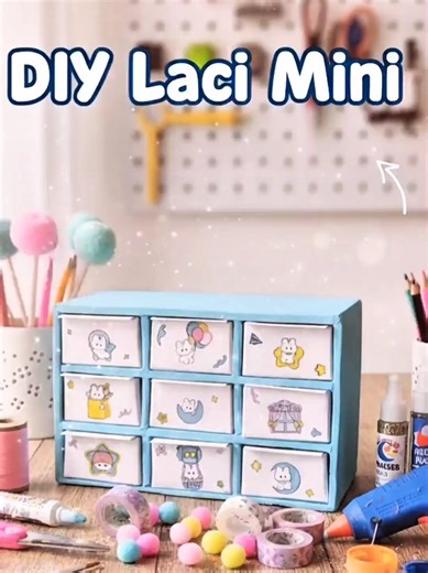DIY Laci Mini Kreatif dari Kardus Sabun