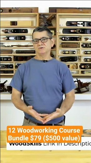12 Woodworking Course Bundle $79 ($500 value) #woodworking #furnituremaking #woodworkingprojects
