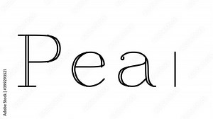 Pear Animated Handwriting Text in Serif Fonts and Weights