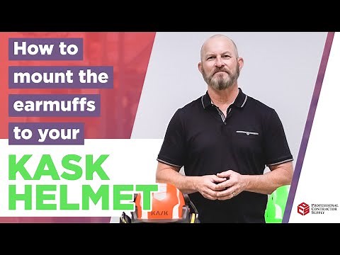 Mounting the hearing protection to your KASK safety helmet.