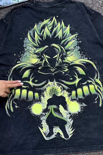 Retro Vintage Broly Dragon Ball T-Shirt for Streetwear