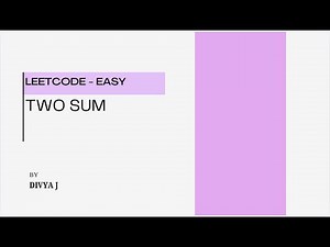 LeetCode | 1.Two Sum | Easy | Javascript Solution