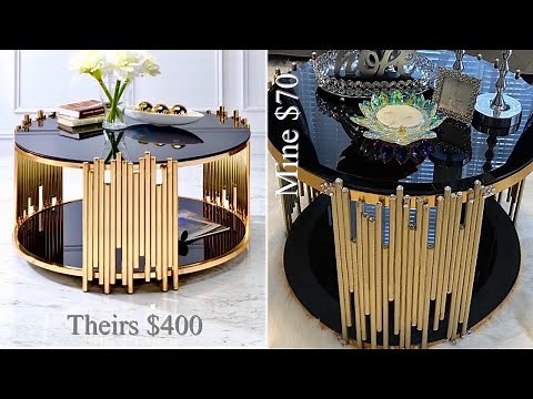HOW TO DIY A HIGH END LIVING ROOM COFFEE TABLE! HOW TO ON A BUDGET!
