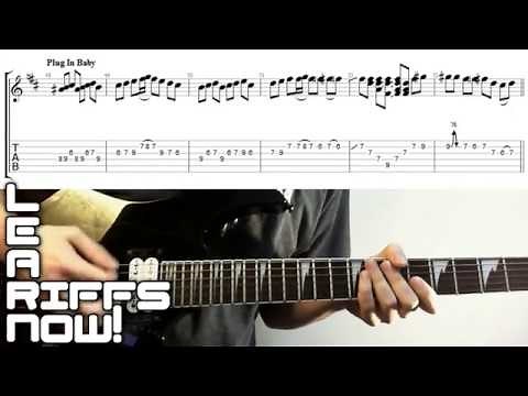 PLUG IN BABY Guitar Riff Tab Intro Lesson | Muse