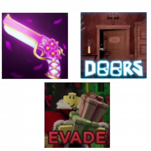 Evade MM2 Roblox Murder Mystery 2 Edit with Doors Gameplay