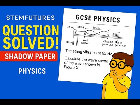 GCSE Physics | Wave Speed Calculation from Vibrating String (Unique Exam-Style Question)