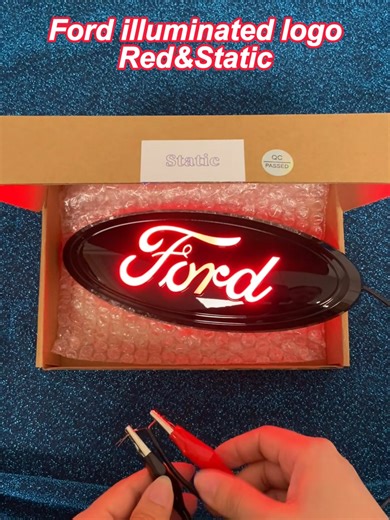 How the Illuminated Ford Logo Looks Day and Night