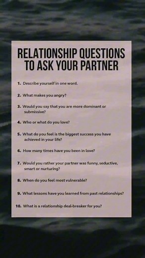 34 reactions | Relationship questions to ask tour partner! Follow @relationshipthoughtclub for more ✨ #relationshipthoughtclub #relationshipquotes #quotes #relationship #question #relatable #deepquotes #love | Love and Relationship Thoughts | Facebook