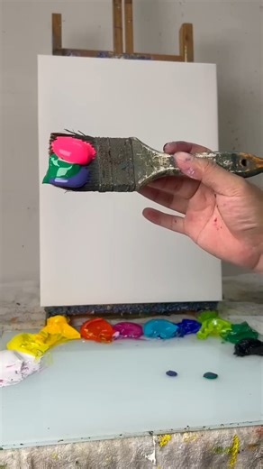 MAY Art on Instagram: "How to Paint a Beautiful Pink Tree at Sunset | Easy Acrylic Painting for Beginners #187 - Credit: Painting Skills (Youtube)"