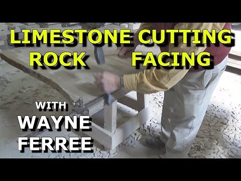 limestone saw cutting & rock facing PART 1, Wayne Ferree