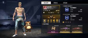 Total Gaming's Free Fire ID number, stats, K/D ratio and more