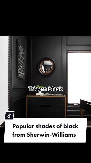 Here are three different shades of black from @sherwinwilliams. Can you tell the difference? #sherwinwilliams #paintcolors #shadesofblack