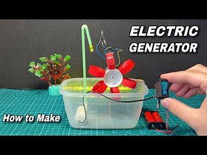 How to Make a Water Powered Electric Generator- Tutorial