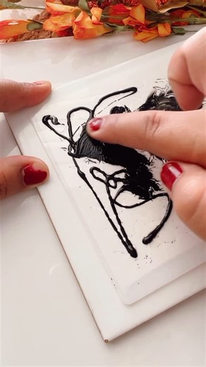 Made Cutters | Clay Tools on Instagram: "Bat Stencil 👻✨ Create unique pieces with a stencil, liquid clay, and your favorite glitter color. An easy, creative, and fun way to bring your Halloween design to life. #PolymerClay #ClayCutters #ClayStencils #HalloweenClay #madecutters"