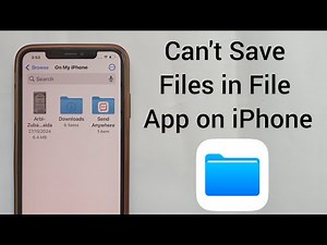 Fix Can't Save Files in Files App on iPhone