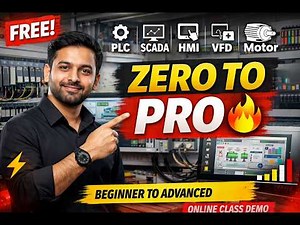 PLC SCADA HMI VFD Demo Class Beginner to Advanced | Book Demo Now +91 99534 89987