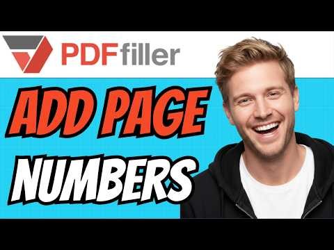 How To ADD PAGE NUMBERS In PDFfiller (QUICK & EASY) 2026