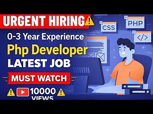#latest #php #Developer #Jobs for #Fresher | 0-3 Year #Experience | #Urgent Hiring 2025