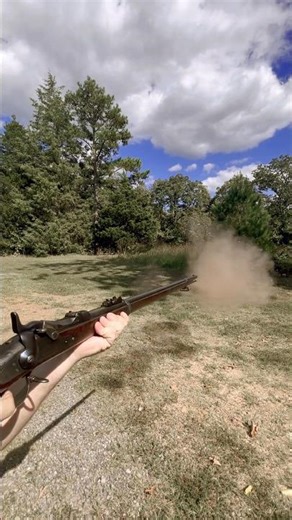 Trapdoor 45-70 black powder shooting #reels #shorts