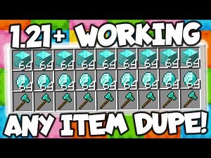 Minecraft Java 1.21+ Multiplayer Any Item Duplication Glitch! [Working]