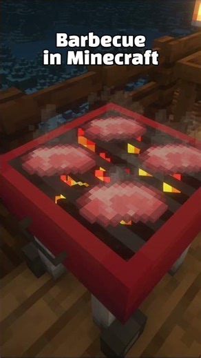 Barbeque in Minecraft :) #minecraft #mood #relaxing #food
