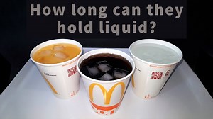 How long can a paper cup hold liquid?