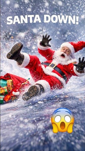 Santa's Christmas Went Completely Wrong 🎅😂 #christmasfails #funny