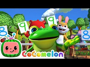 Five Little Speckled Frogs - Count to five! | CoComelon Furry Friends | Animals for Kids
