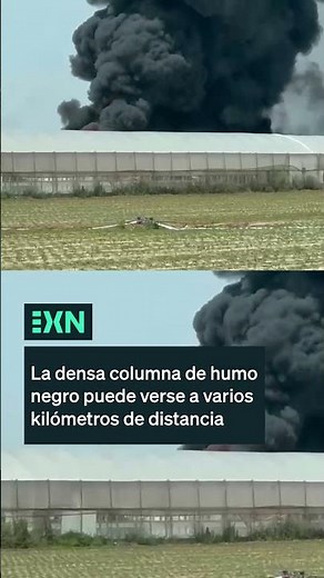 💨 Impresionante columna de humo negro en Don Benito.