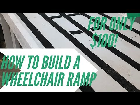 How To Build a Wheelchair Ramp || Simple, Inexpensive, and Easy! || Woodworking