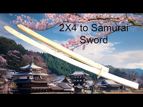 Make your own wooden samurai sword
